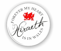 Hiraeth - forever my heart is in Wales, small badge